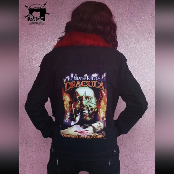 Foxy Nosferatu- CUSTOM Classic Horror Queen RAGE Jacket- PRICE FIRM! ooak - Picture 16 of 16